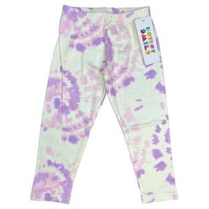 NEW Dot Dot Smile Purple Tie Dye Leggings 2T
